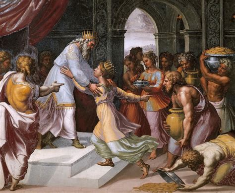 The Meeting of Solomon and Sheba! A Masterpiece Overflowing with Symbolism and Intricate Detail